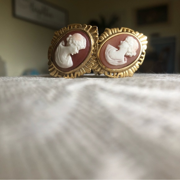 Cameo earrings. Vintage. - Picture 6 of 16